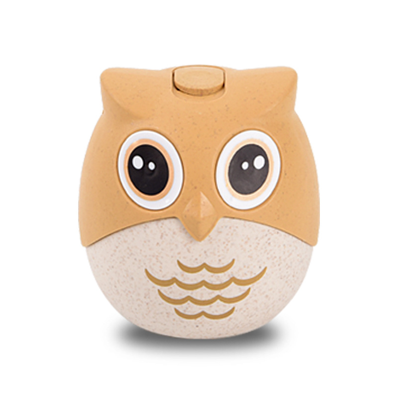 Wheat Straw Owl Toothpick Box Creative Home Toothpick Holder Cute Cartoon Toothpick Bottle Can Stall