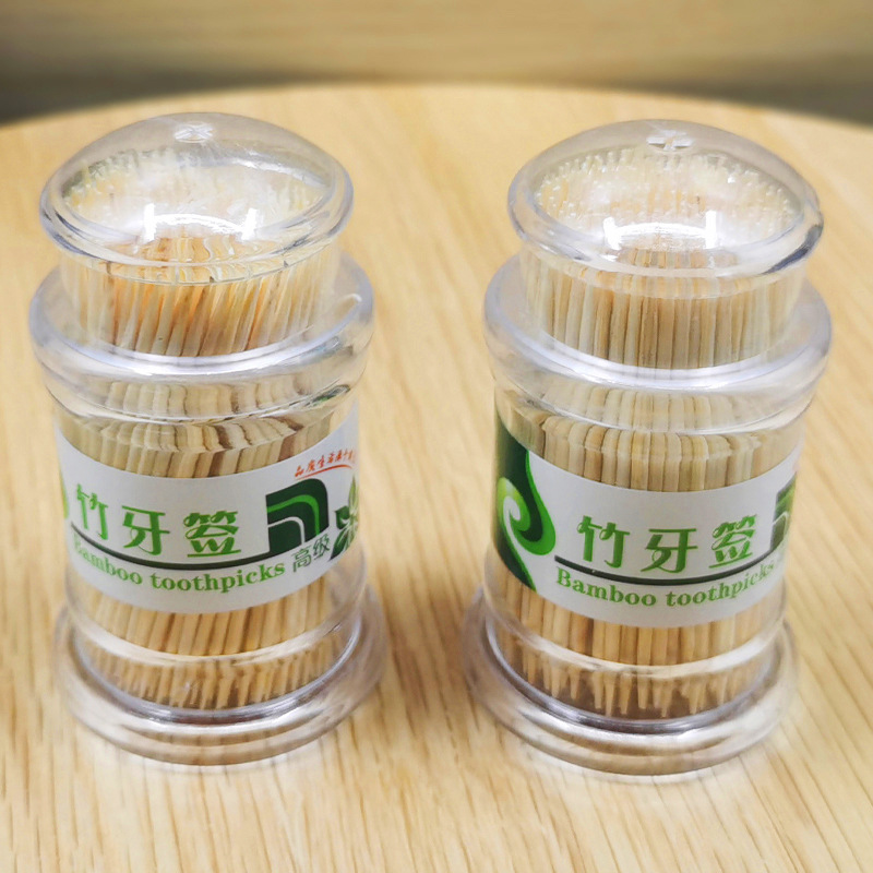 Toothpick Disposable DoubleHeaded Portable Fine Toothpick Hotel Fruit Household Toothpicks Customized 600 PiecesBox