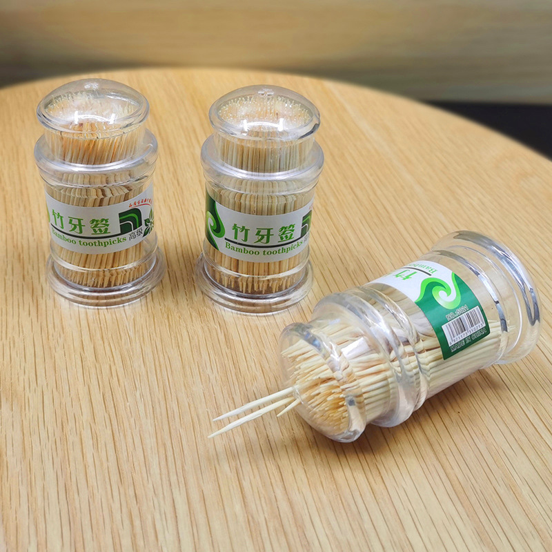 Toothpick Disposable DoubleHeaded Portable Fine Toothpick Hotel Fruit Household Toothpicks Customized 600 PiecesBox