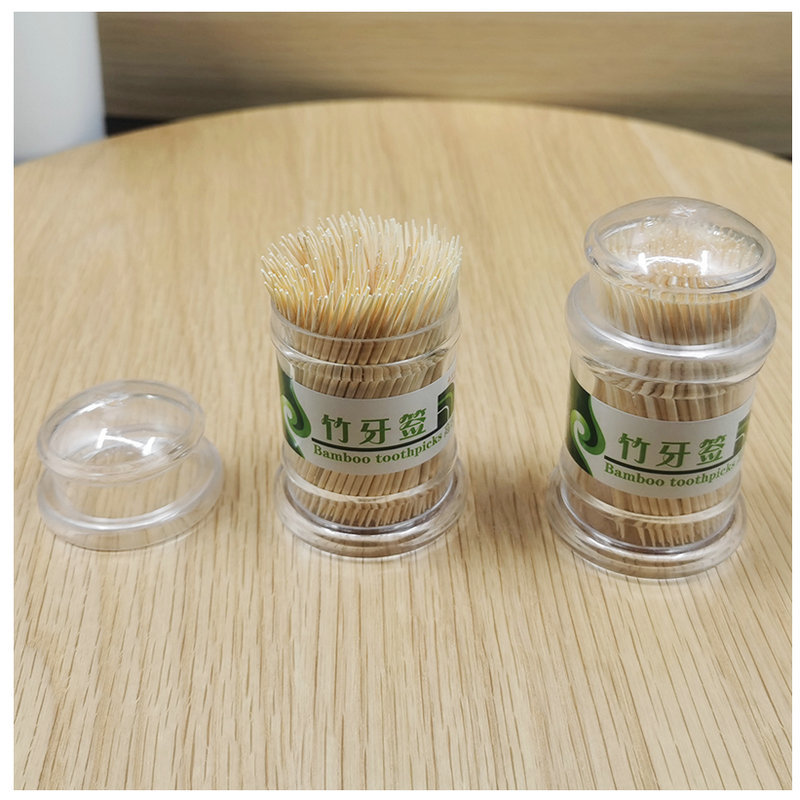 Toothpick Disposable DoubleHeaded Portable Fine Toothpick Hotel Fruit Household Toothpicks Customized 600 PiecesBox