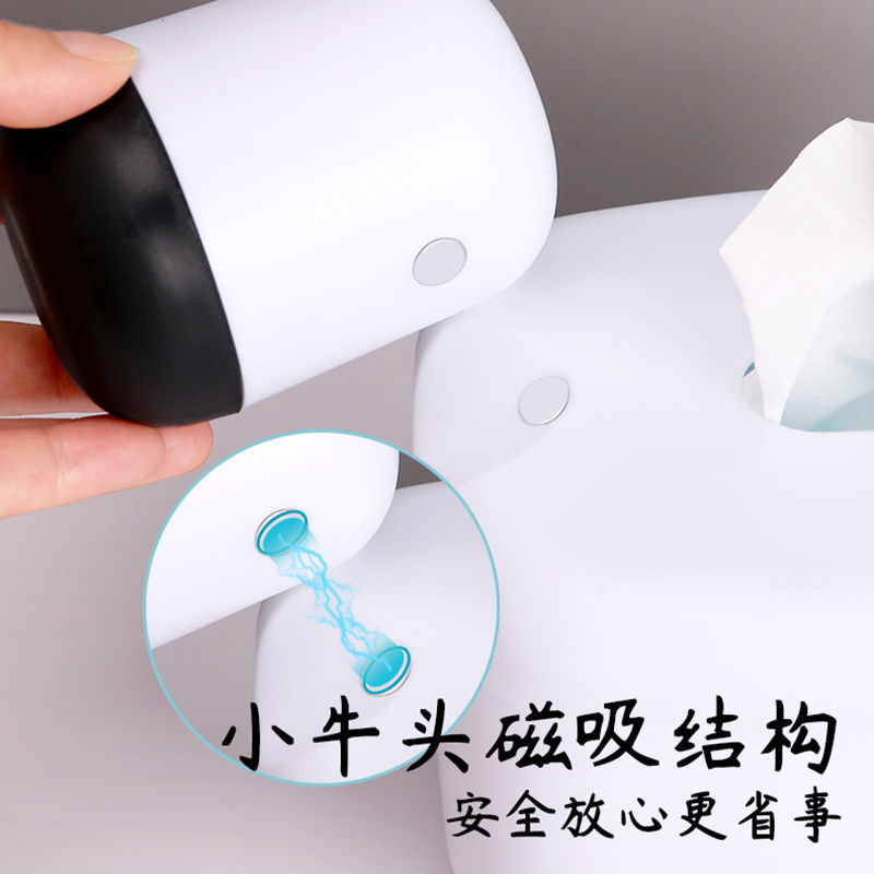 Dairy Cattle Tissue Box Spot DIY Creative Stickers Multifunctional with Toothpick Box Calf Tissue Box