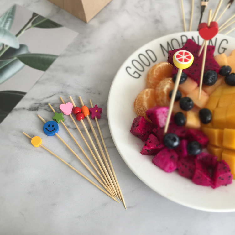 Disposable Bamboo Fruit Toothpick Fruit Fork Cocktail Sticks Cute Bamboo Creative Flower Toothpick Beads String Whole Disposable Bamboo Fruit Toothpick Fruit Fork Cocktail Sticks Cute Bamboo Creative Flower Toothpick Beads String Whole