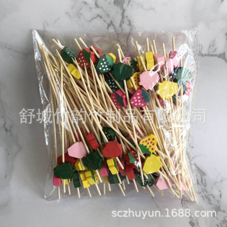Disposable Bamboo Fruit Toothpick Fruit Fork Cocktail Sticks Cute Bamboo Creative Flower Toothpick Beads String Whole Disposable Bamboo Fruit Toothpick Fruit Fork Cocktail Sticks Cute Bamboo Creative Flower Toothpick Beads String Whole