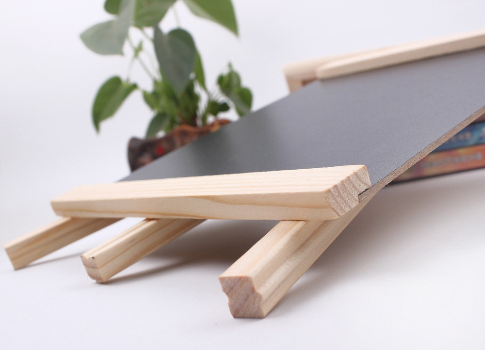 Creative Folding Children's Desktop Mini Wooden Bracket Small Blackboard Bar Milk Tea Shop Menu Billboard Message Board Creative Folding Children's Desktop Mini Wooden Bracket Small Blackboard Bar Milk Tea Shop Menu Billboard Message Board