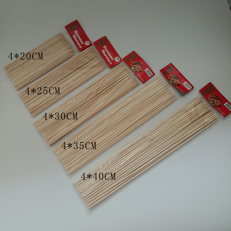 4*40 Wide round Bamboo Sticks 50 Pieces Disposable Barbecue Sticks Good Smell Stick Lamb Skewers Bamboo Barbecue Tools 4*40 Wide round Bamboo Sticks 50 Pieces Disposable Barbecue Sticks Good Smell Stick Lamb Skewers Bamboo Barbecue Tools