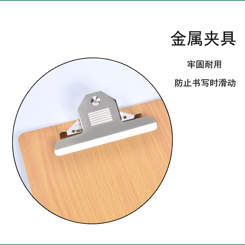 32k Wooden Writing Pad Butterfly Folder Papers Wooden Clip Power Clip Menu Holder ji shi jia