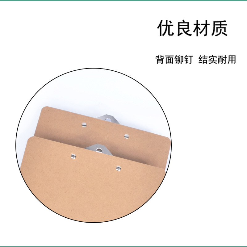 32k Wooden Writing Pad Butterfly Folder Papers Wooden Clip Power Clip Menu Holder ji shi jia
