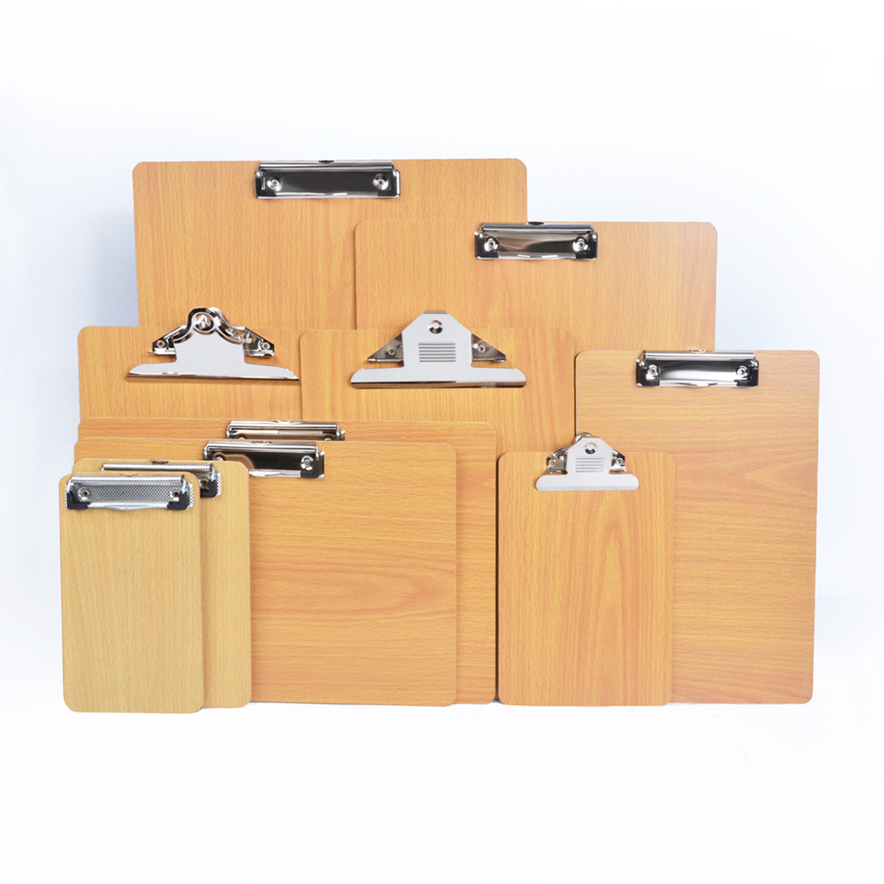 32k Wooden Writing Pad Butterfly Folder Papers Wooden Clip Power Clip Menu Holder ji shi jia