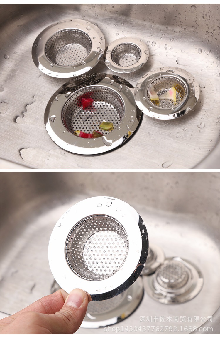 Kitchen Sink Filter Dish Stainless Steel Filter Sink Drain Filter Sewer Floor Drain Cover