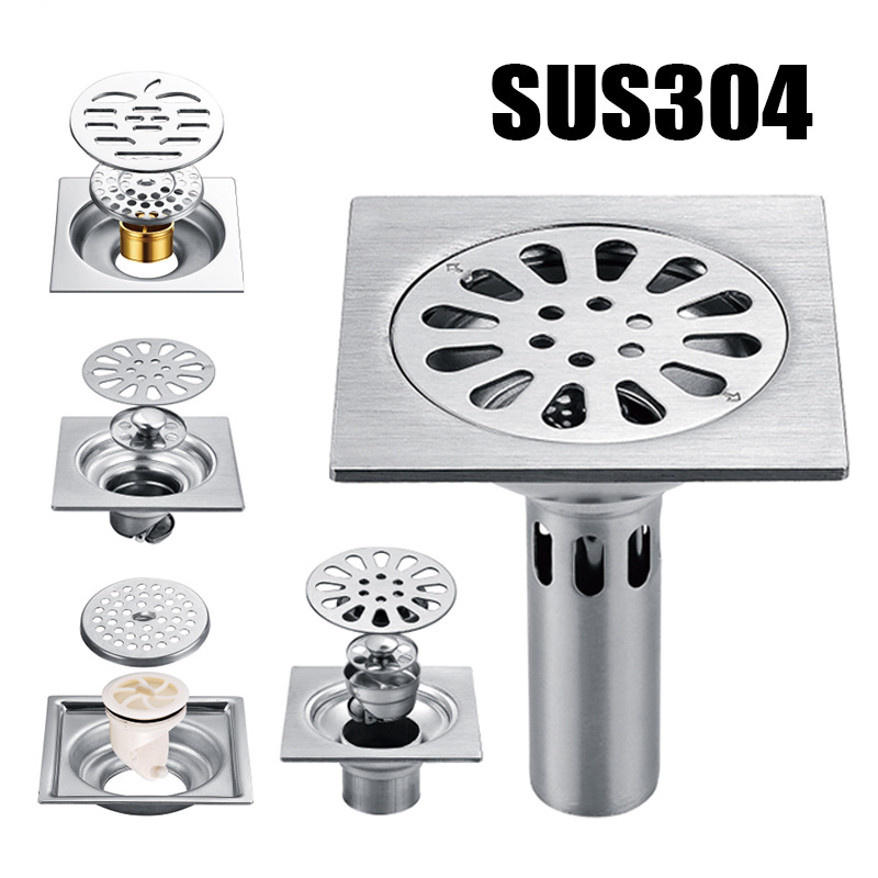 Steel Floor Drain Deodorant Bathroom Washing Machine Water Floor Drain Deep Drawing Project Dedicated for Floor Drain