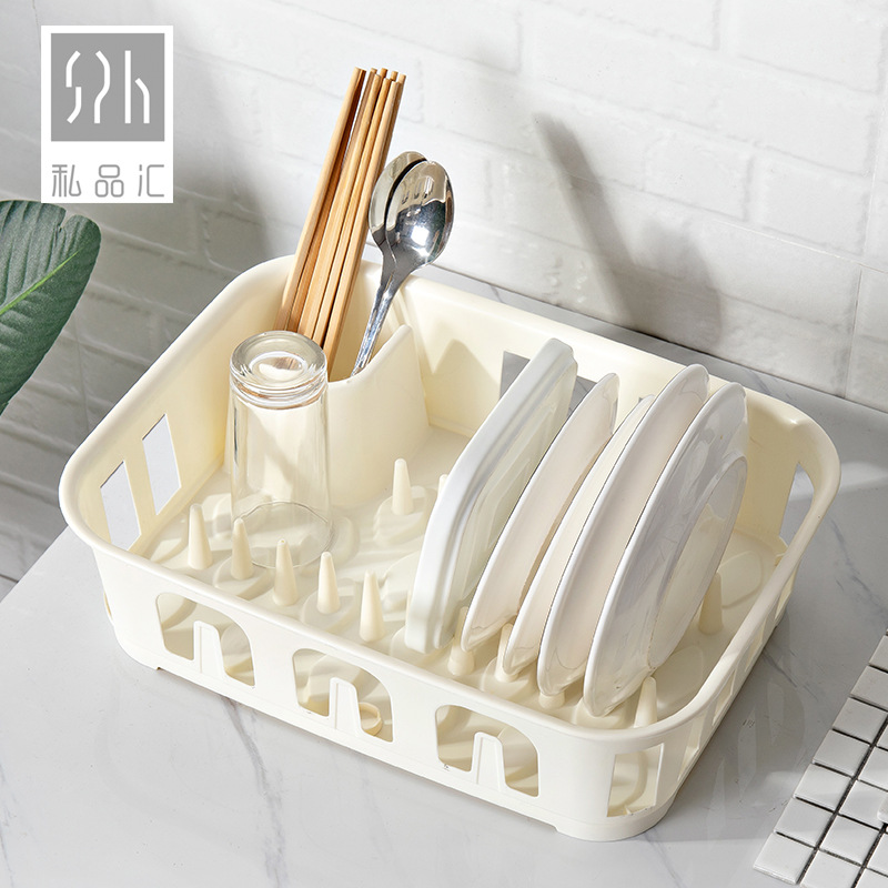 Yimei Plastic Bowl Drain Stand Creative Multi-Functional Kitchen Tableware Rack Plate Rack Dish Draining Rack