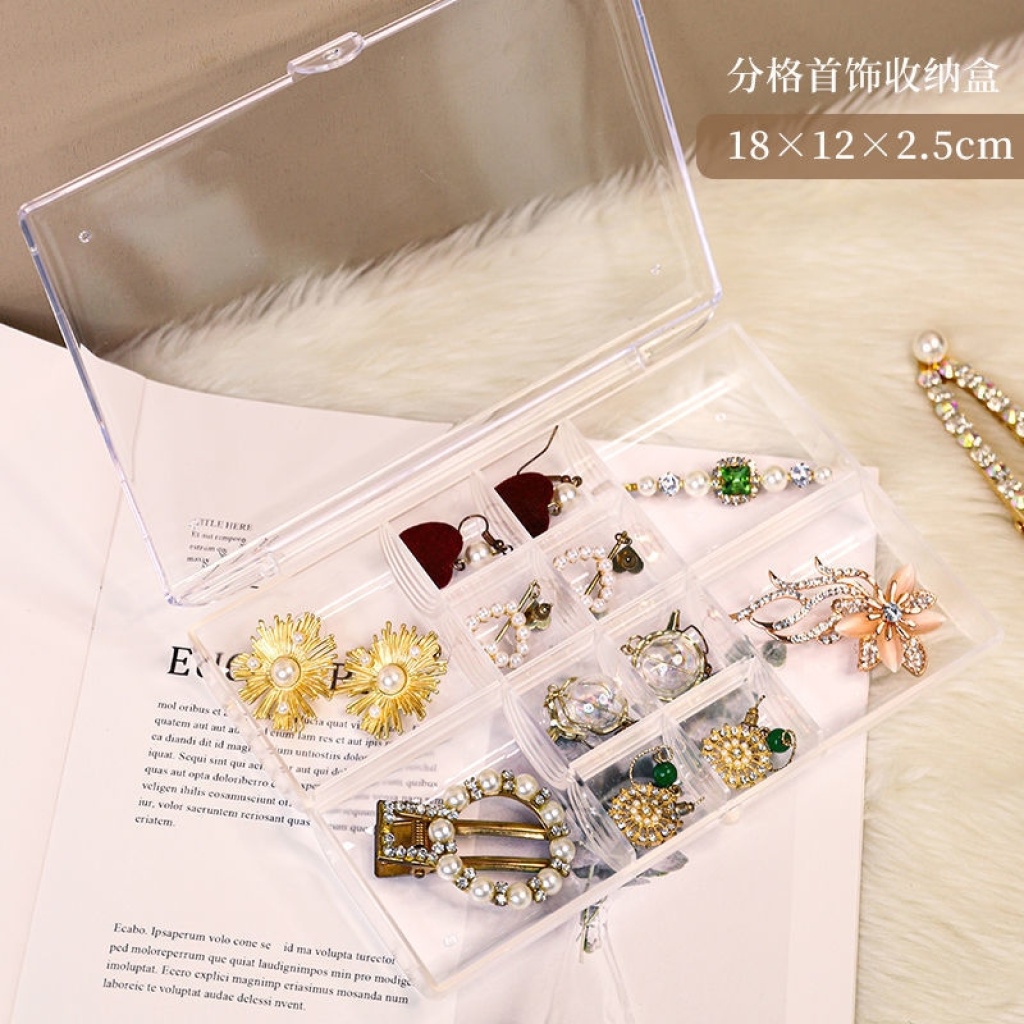 Internet Celebrity Jewelry Box Storage Box Acrylic Simple Large Capacity Nail Storage Box Universal Plate Double European Style Internet Celebrity Jewelry Box Storage Box Acrylic Simple Large Capacity Nail Storage Box Universal Plate Double European Style