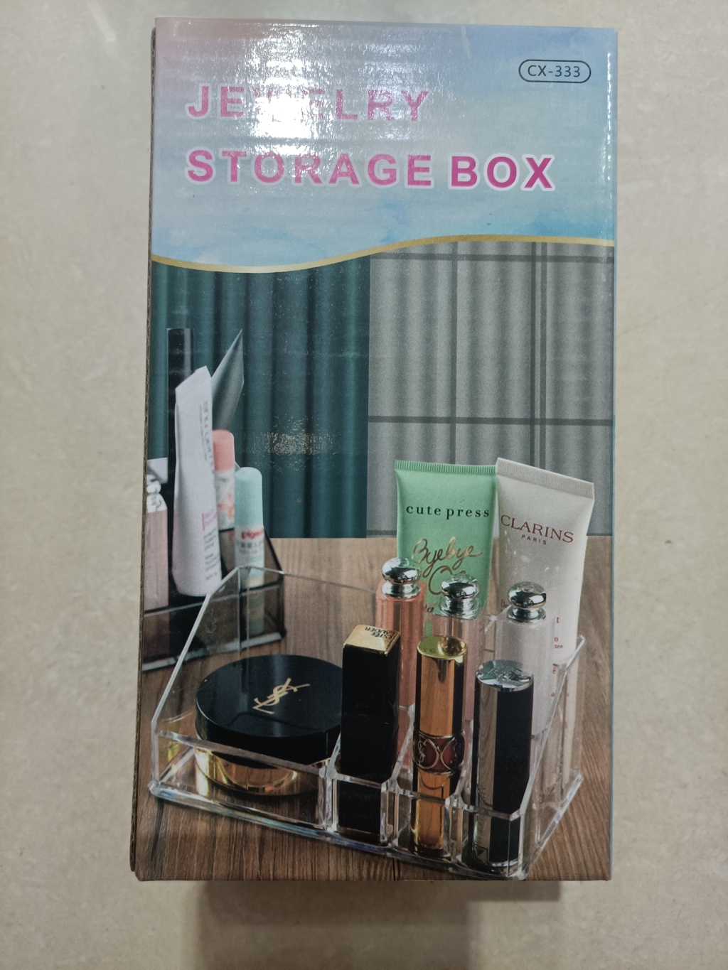 Internet Celebrity Jewelry Box Storage Box Acrylic Simple Large Capacity Nail Storage Box Universal Plate Double European Style Internet Celebrity Jewelry Box Storage Box Acrylic Simple Large Capacity Nail Storage Box Universal Plate Double European Style