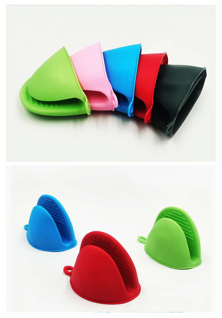 Soft Rubber Heat Insulation Clip Anti-Scald Handbag Kitchen Bowl Plate Heat-Resistant Gloves Non-Slip Baking Oven Microwave Oven Plate Clip