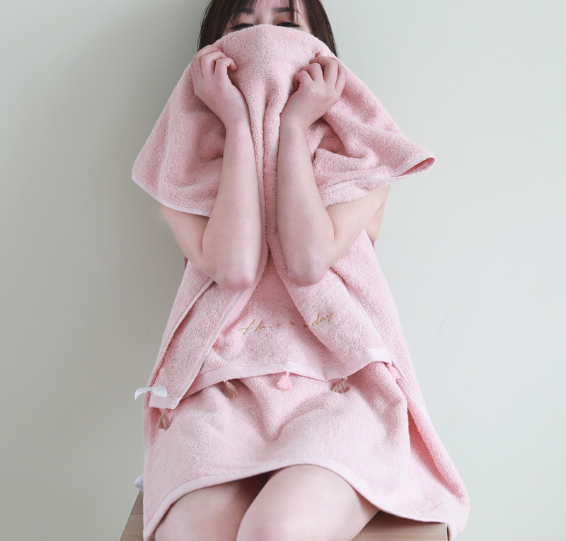 Yiwu Good Goods Tassel Bath Towel Pure Cotton Towels Adult Daily Necessities Towels Gift Box Bath Towel
