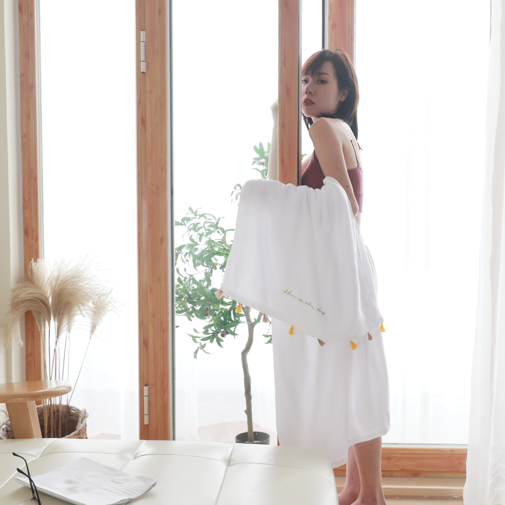 Yiwu Good Goods Tassel Bath Towel Pure Cotton Towels Adult Daily Necessities Towels Gift Box Bath Towel