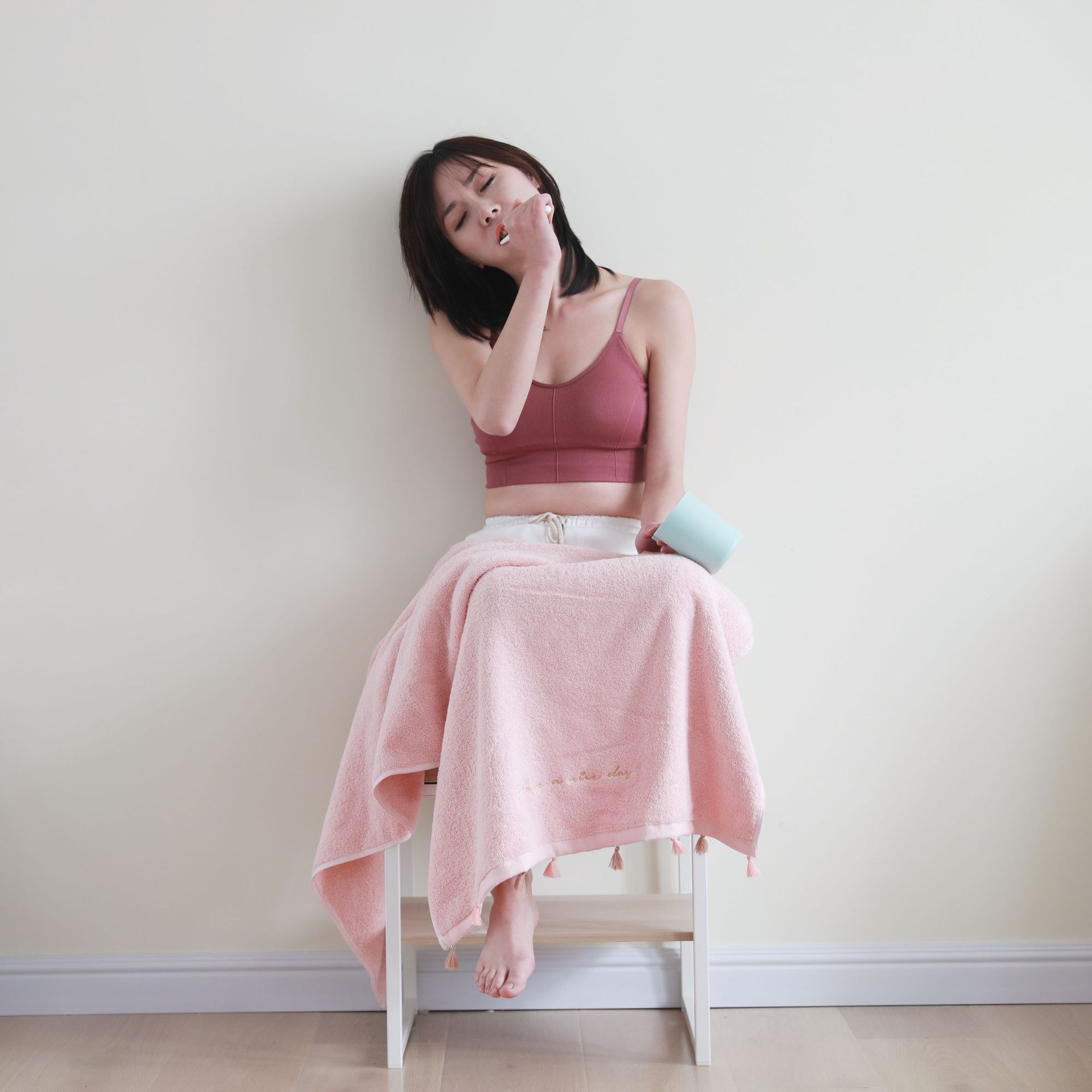 Yiwu Good Goods Tassel Bath Towel Pure Cotton Towels Adult Daily Necessities Towels Gift Box Bath Towel