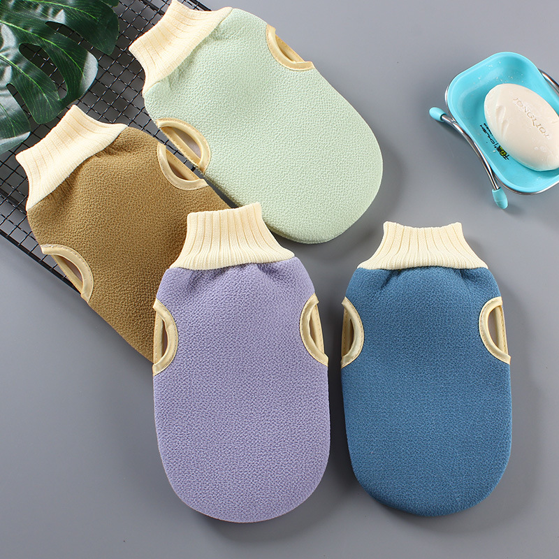 New decontaminant rubbing towel for washing bath time and energy saving gloves pure color bath towel wholesale New decontaminant rubbing towel for washing bath time and energy saving gloves pure color bath towel wholesale