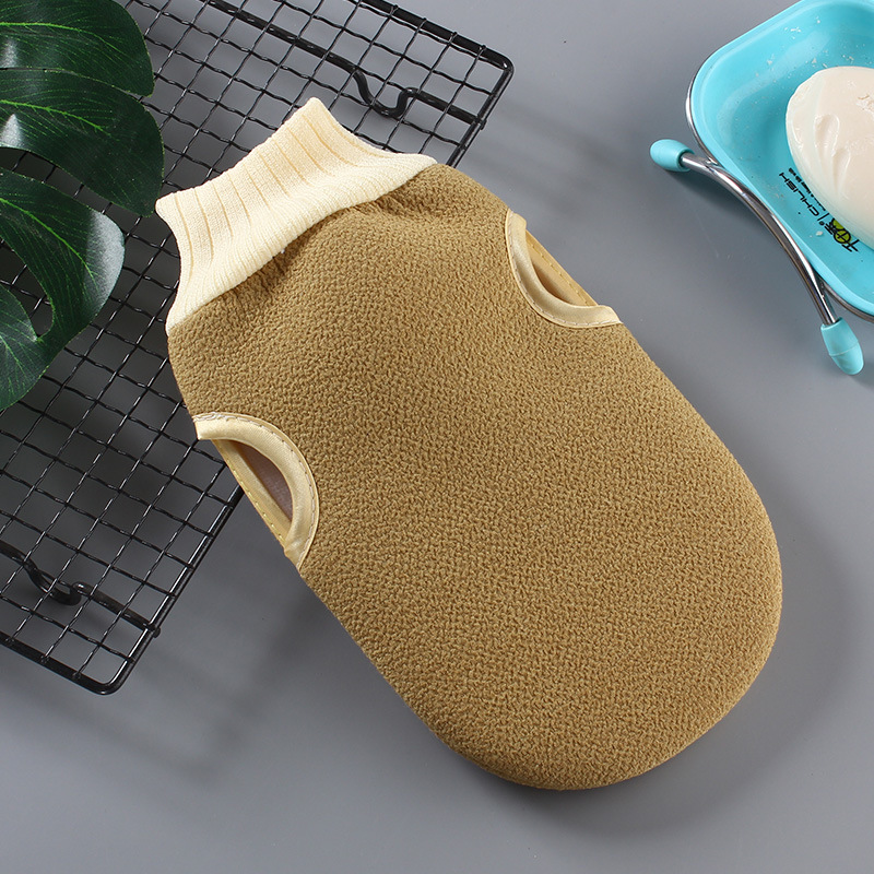 New Decontamination Rub Bath Towel Bath Time-Saving and Labor-Saving Bath Gloves Solid Color Bath Bath Towel Wholesale
