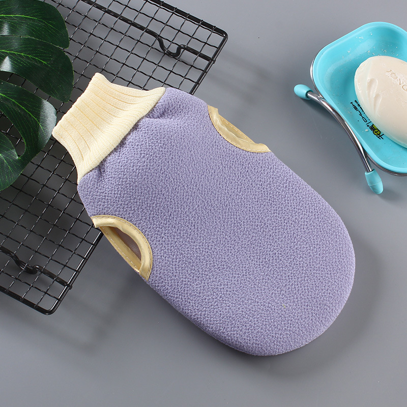New Decontamination Rub Bath Towel Bath Time-Saving and Labor-Saving Bath Gloves Solid Color Bath Bath Towel Wholesale
