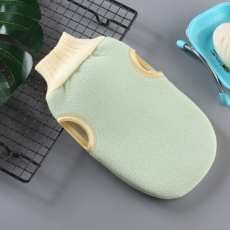 New Decontamination Rub Bath Towel Bath Time-Saving and Labor-Saving Bath Gloves Solid Color Bath Bath Towel Wholesale