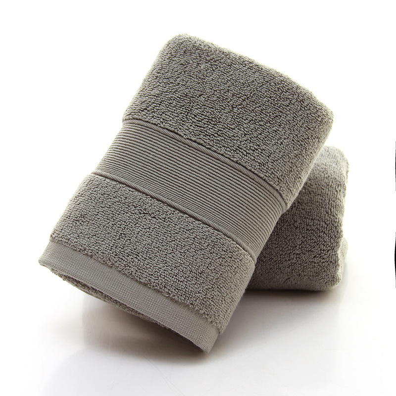 Zhongyue Thick Plain Towel, Hotel Beauty Salon Towel, Long-Staple Cotton Plain Satin Towel Same Bath Towel