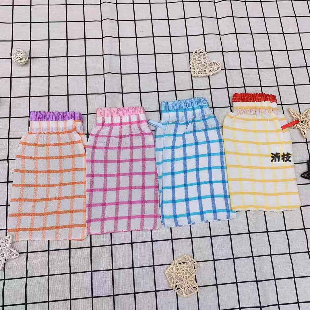 Qingzhi Brand Plaid Cleansing Skin Foaming Bath Bath Gloves Qingzhi Brand Plaid Cleansing Skin Foaming Bath Bath Gloves