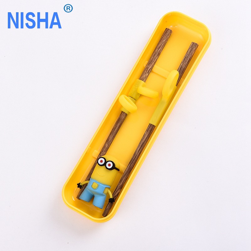 Children&#039;s Chopsticks Training Chopsticks Kids Home Solid Wood Non-Slip Baby One Or Two Boys Learning Training Chopsticks Toddler Chopsticks