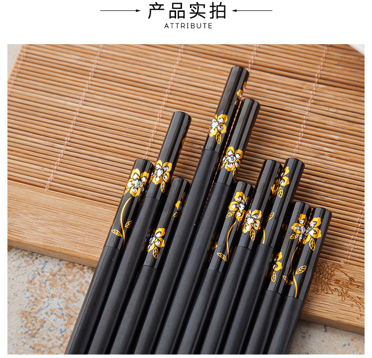 Alloy Chopsticks High Temperature Resistant Stainless Steel Not Easy to Mildew Chopsticks Hotel Chopsticks Language of Flowers Alloy Chopsticks Wholesale Alloy Chopsticks High Temperature Resistant Stainless Steel Not Easy to Mildew Chopsticks Hotel Chopsticks Language of Flowers Alloy Chopsticks Wholesale