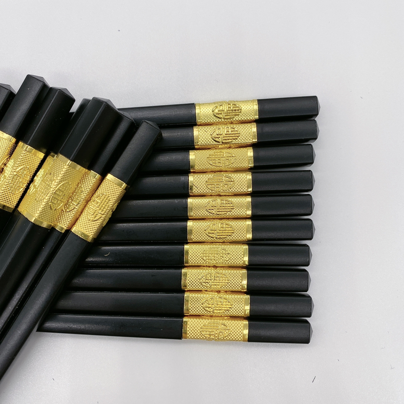 Alloy Chopsticks Household High-End Family Set 10 Pairs Non-Slip Non-Mildew Hotel Fast Non-Solid Wood