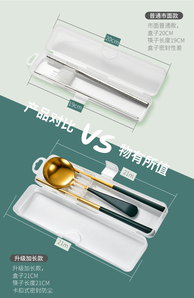 304 stainless steel tableware set web celebrity podcast portable tableware set spoon, chopsticks travel work gift tableware 304 stainless steel tableware set web celebrity podcast portable tableware set spoon, chopsticks travel work gift tableware