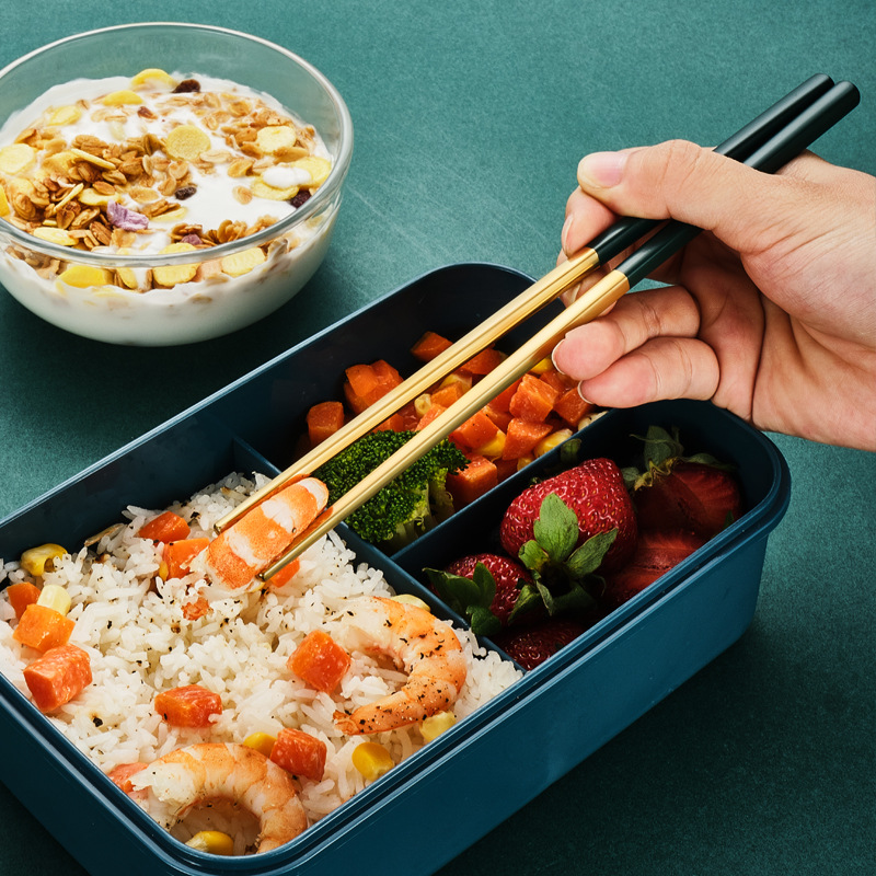 304 Stainless Steel Tableware Set Net Red Portugal Portable Set Spoon Chopsticks Travel Work Gift Tableware