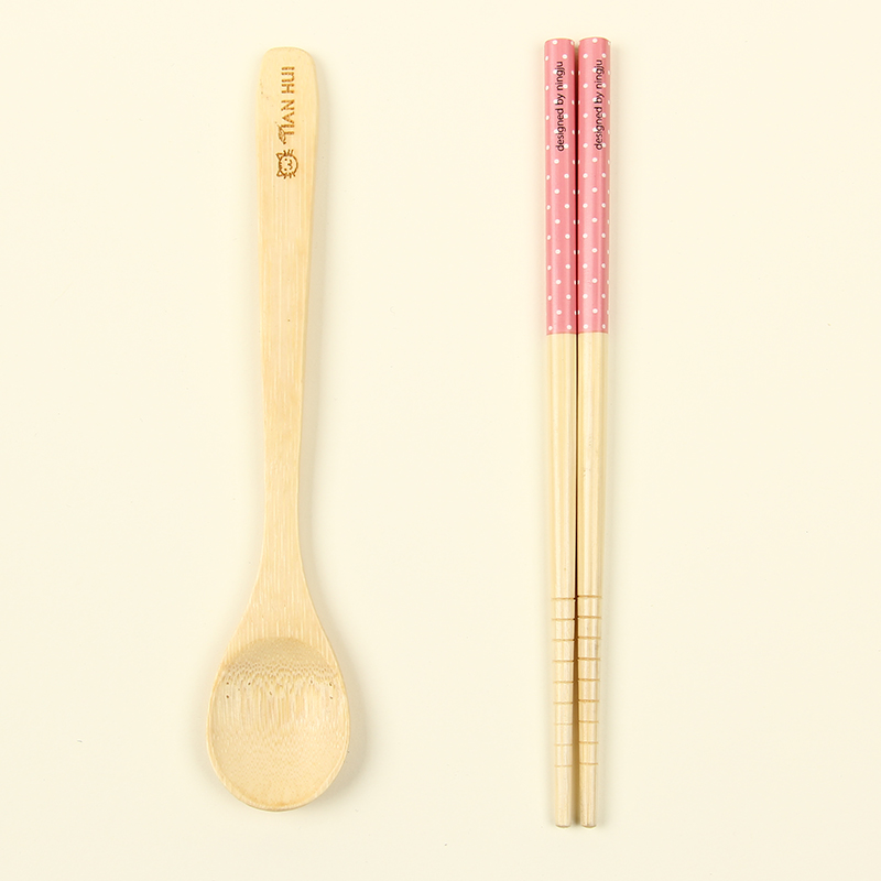 Children&#039;s tableware set chopsticks spoon set Japan and South Korea best-selling hefeng chopsticks natural brand spoon soup