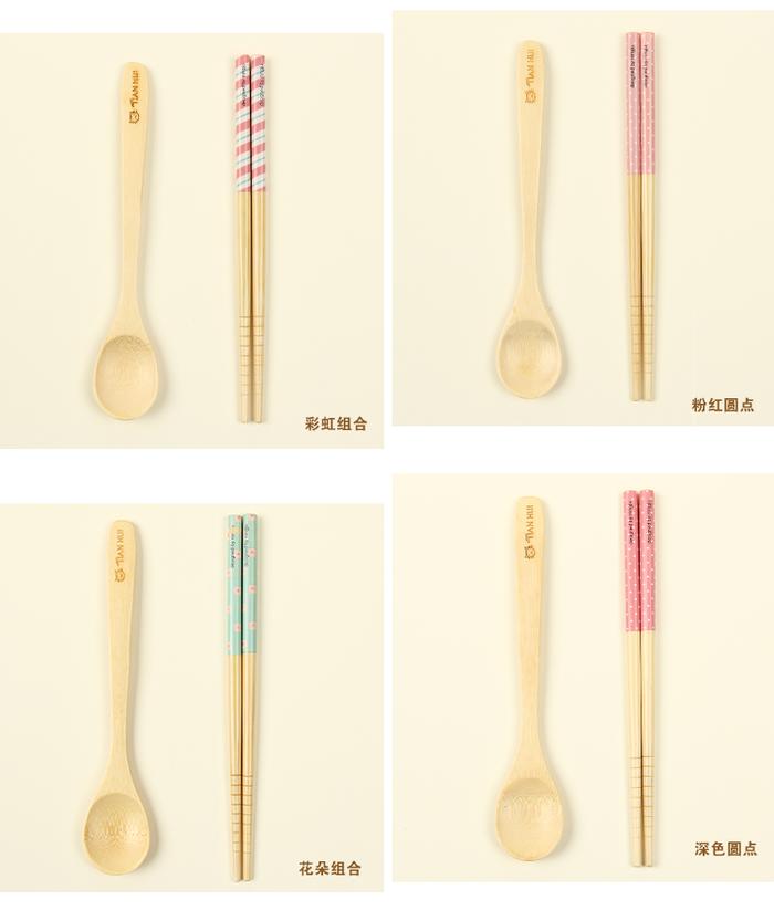 Children's tableware set chopsticks spoon set Japan and South Korea best-selling hefeng chopsticks natural brand spoon soup Children's tableware set chopsticks spoon set Japan and South Korea best-selling hefeng chopsticks natural brand spoon soup