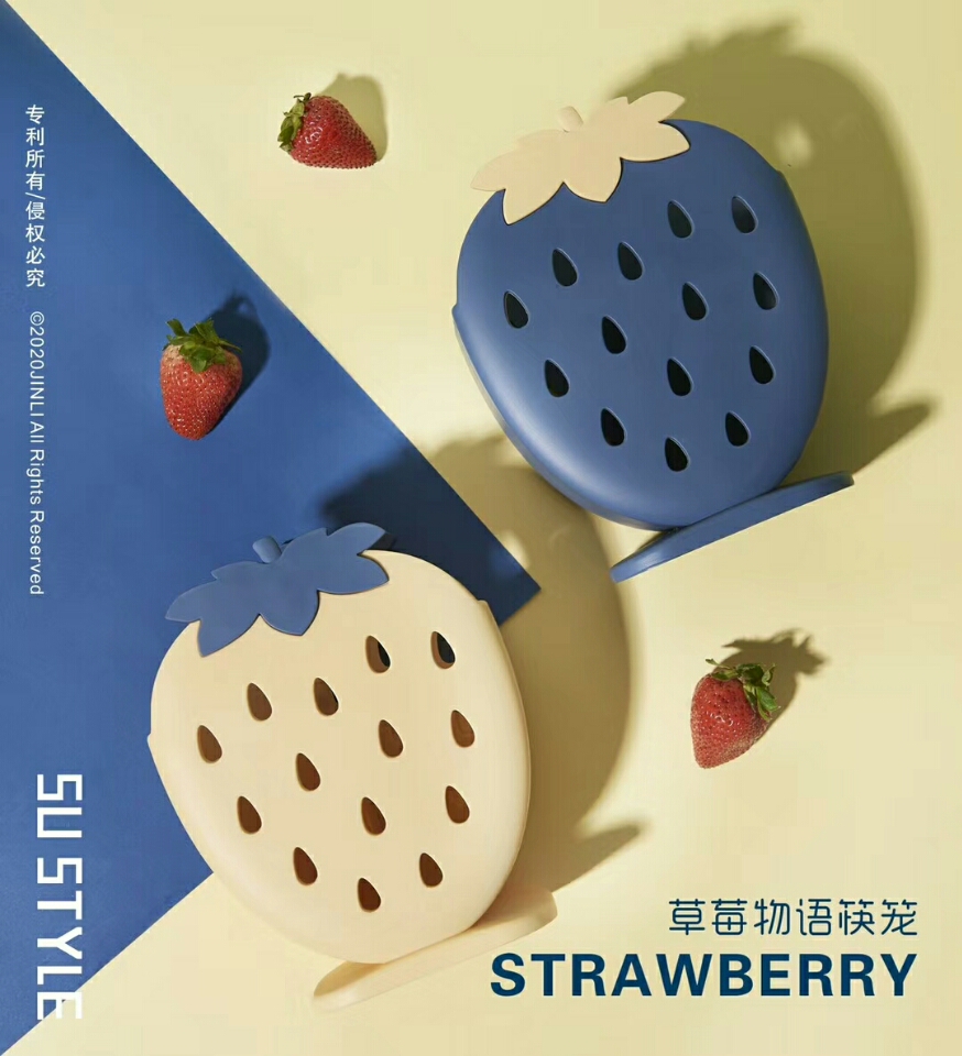 Creative Use of Chopsticks Basket Strawberry Chopsticks basket Kitchen Multi-functional chopsticks basket chopsticks basket
