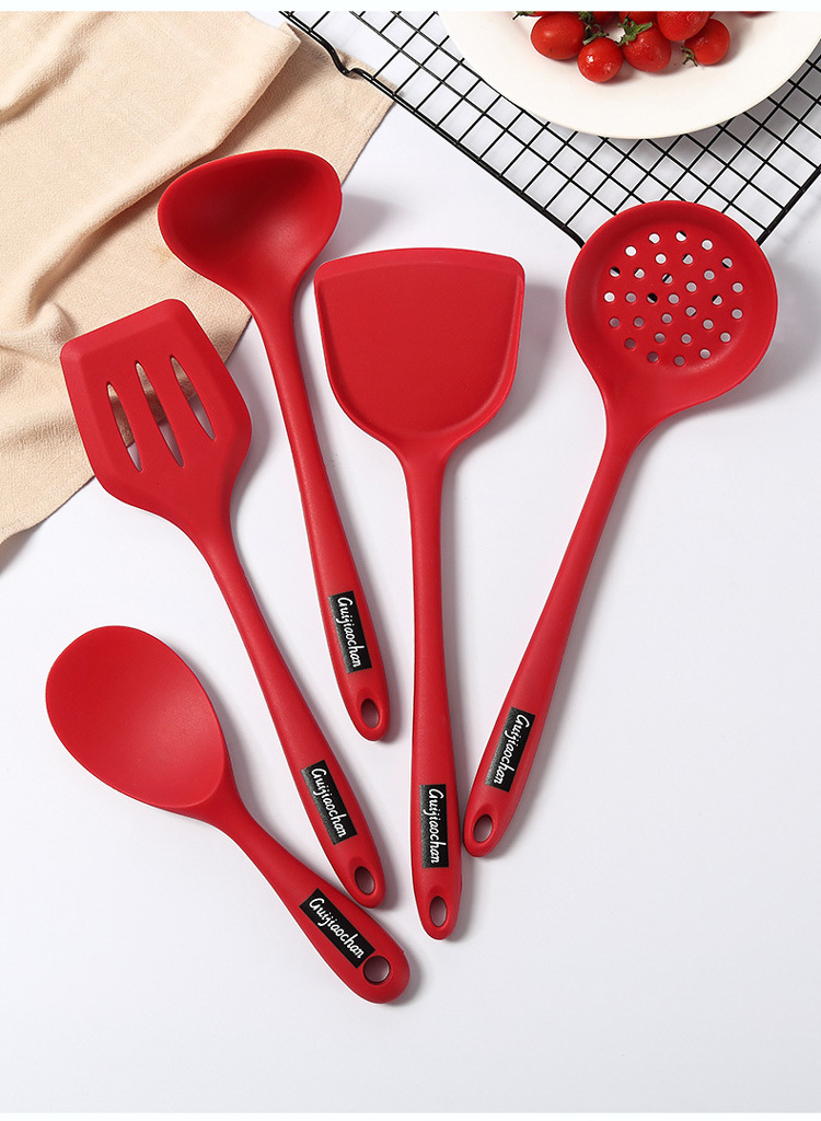 Silicone Shovel Home Spatula High Temperature Resistant Non-Stick Pan Special Kitchenware Soup Ladle Spatula Colander Spatula Set Silicone Shovel Home Spatula High Temperature Resistant Non-Stick Pan Special Kitchenware Soup Ladle Spatula Colander Spatula Set