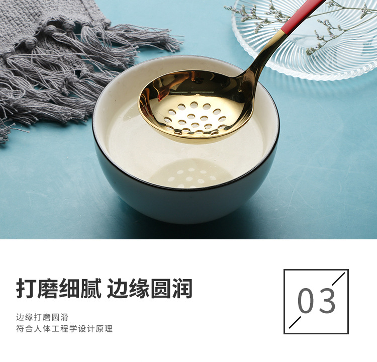 304 Stainless Steel Soup Ladle Household Strainer High-End Creative Hot Pot Strainer Spoon Thickening Porridge Spoon 304 Stainless Steel Soup Ladle Household Strainer High-End Creative Hot Pot Strainer Spoon Thickening Porridge Spoon