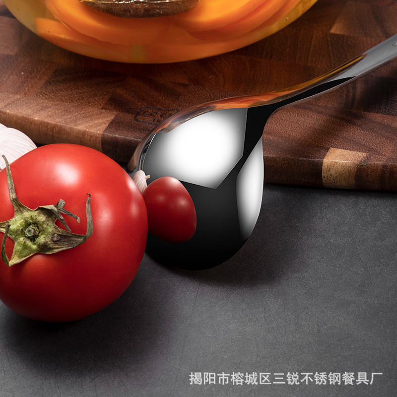 304 Stainless Steel Soup Ladle Colander Lengthened Thicken Deepening Hot Pot Spoon Male Drain Wall Spoon Cooking Tools