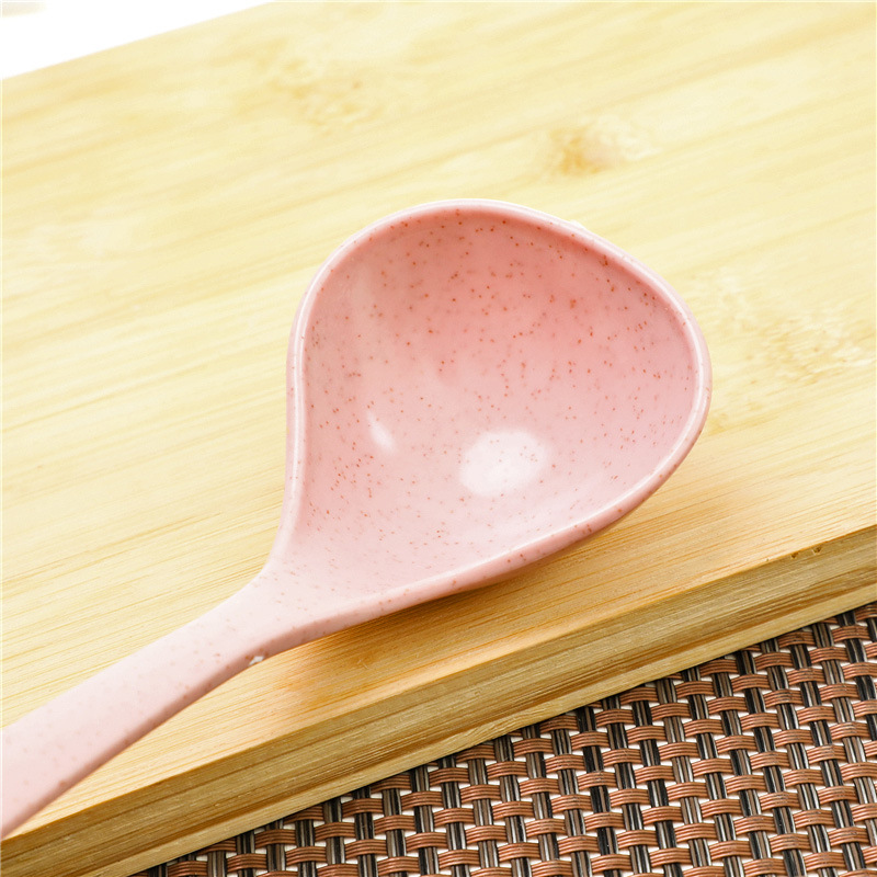 Wheat Straw Soup Spoon Home Ladle Porridge Spoon Kitchen Plastic Kitchenware Thickened Large Size Gruel Spoon