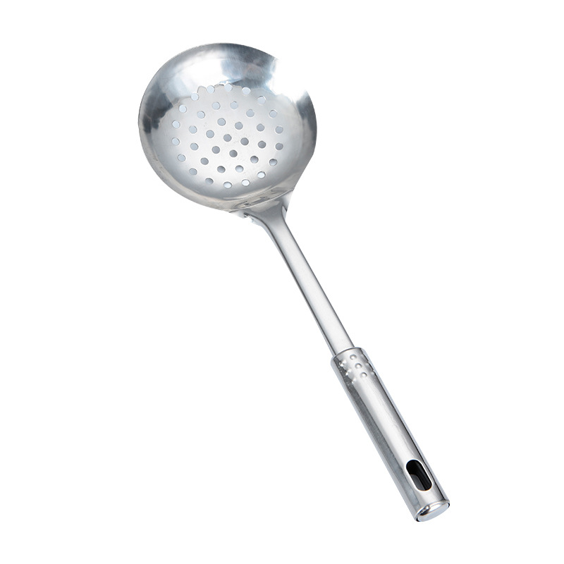 410 Stainless Steel Soup Ladle Colander Spatula Slotted Turner Cooking Spoon and Shovel Kitchen Utensils Four-Piece Set Custom Gift