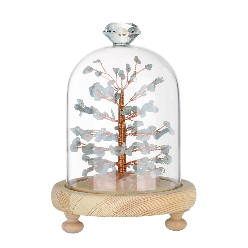 Healing Crystal Amethyst Quartz Stone Money Tree In Feng Shui