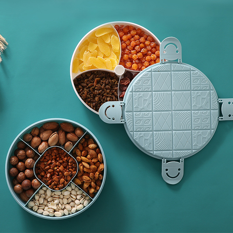 New Candy Box Creative Dried Fruit Tray Plastic Lazy Fruit Plate Wedding Wedding Candies Box Snack Melon Seeds Dried Fruit Box Wedding