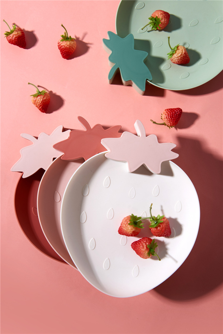 Cute Strawberry Plastic Tray Nordic Style Home Modern Living Room Fruit Tray Creative Snacks Dessert Cake Dried Fruit Tray Cute Strawberry Plastic Tray Nordic Style Home Modern Living Room Fruit Tray Creative Snacks Dessert Cake Dried Fruit Tray