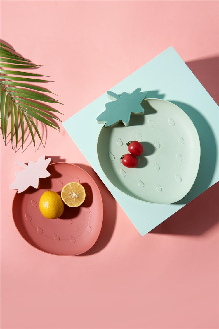 Cute Strawberry Plastic Tray Nordic Style Home Modern Living Room Fruit Tray Creative Snacks Dessert Cake Dried Fruit Tray Cute Strawberry Plastic Tray Nordic Style Home Modern Living Room Fruit Tray Creative Snacks Dessert Cake Dried Fruit Tray