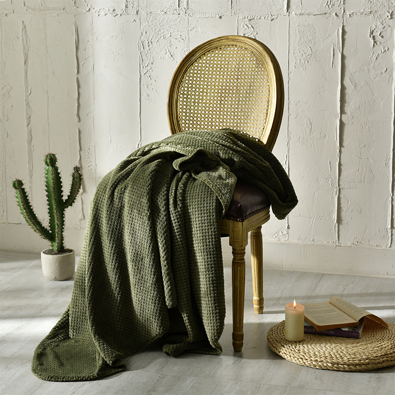 Knitted Tassel Nap Blanket Towel Blanket Sofa Towel Bed Blanket Bed Tail Flag Hotel Blanket Model Room Blanket