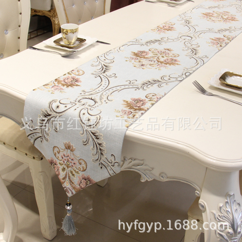Modern contracted ou shi table flag tea table long decoration cloth bed flag bed tail towel custom wholesale