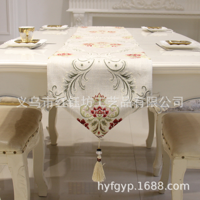 Modern contracted ou shi table flag tea table long decoration cloth bed flag bed tail towel custom wholesale