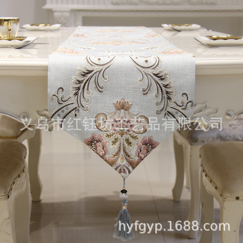 Modern contracted ou shi table flag tea table long decoration cloth bed flag bed tail towel custom wholesale