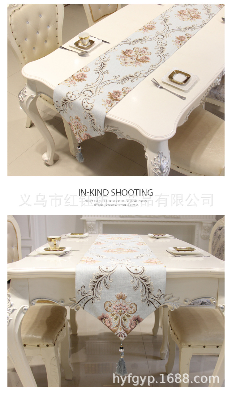 Modern contracted ou shi table flag tea table long decoration cloth bed flag bed tail towel custom wholesale Modern contracted ou shi table flag tea table long decoration cloth bed flag bed tail towel custom wholesale