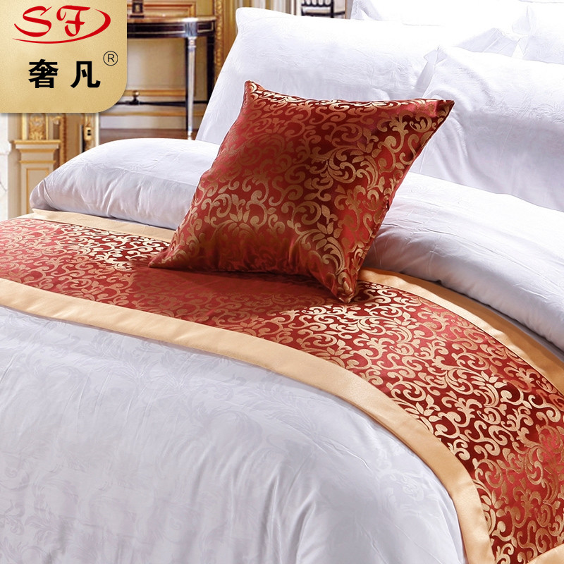 Hotel guesthouse with bed tail towel bed flag Nordic bedding bed cover decorative strip modern simplicity Europe and America